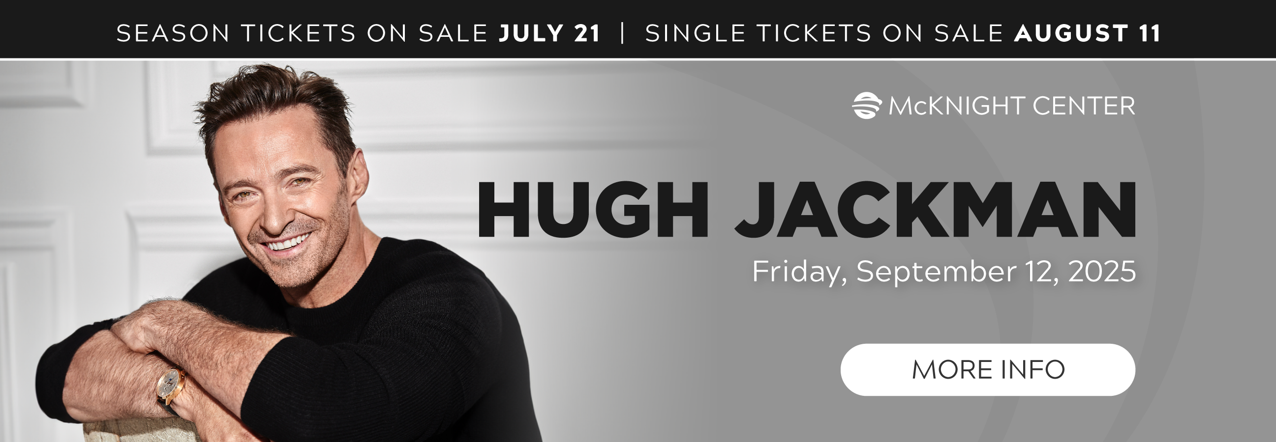 Hugh Jackman at The McKnight Center: Friday, September 12,2025