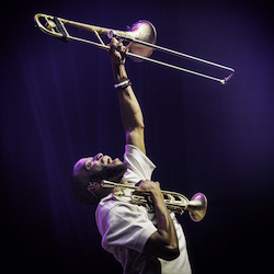 Photo of Troy Andrews (AKA Trombone Shorty)